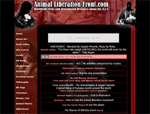 Tablet Screenshot of animalliberationfront.com